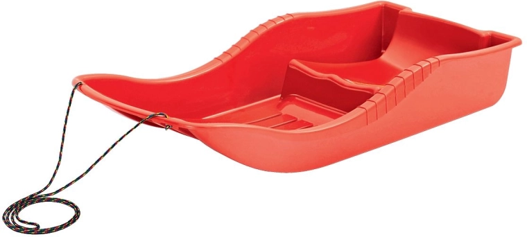 Slittino Boby Snow rosso - 1 pezzo