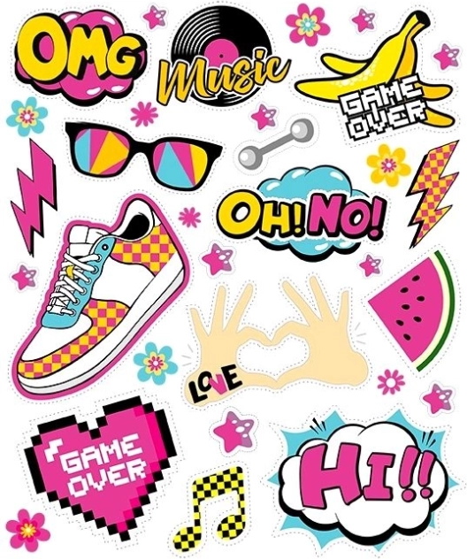 Toppe termoadesive OMG – grande foglio 20 × 30 cm