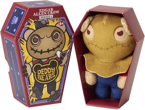 Pupazzo di peluche Deddy Bears Edgar Allen Crow in bara