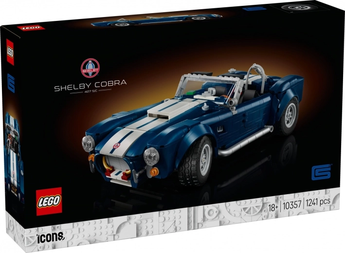 lego icons shelby cobra 427 s/c set di costruzione per adulti