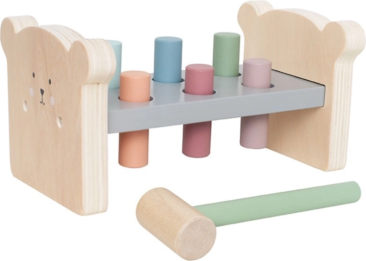 Gioco del martelletto con orsetto Jabadabado
