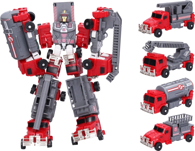 Autorobot dei pompieri 5 in 1, 24 cm