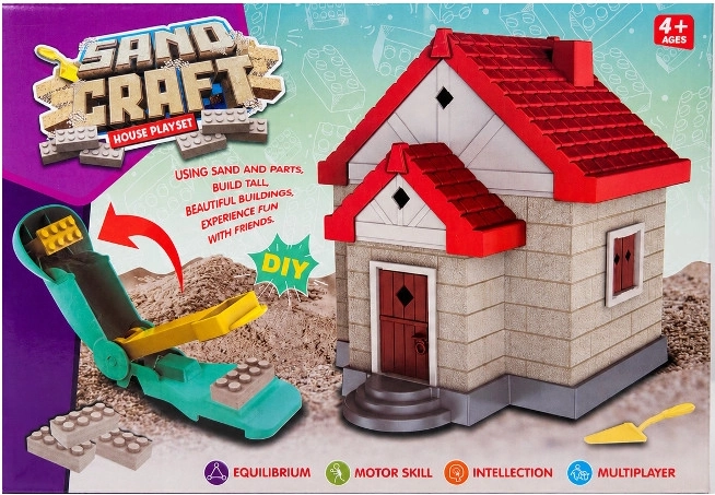 Set di sabbia modellabile per costruire una casetta - 1 pezzo