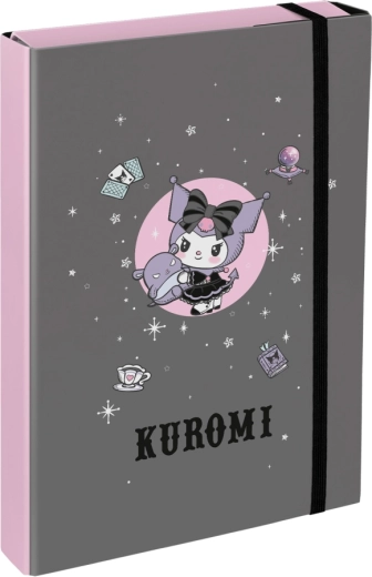 Cartelline per quaderni scolastici A4 Jumbo KUROMI grigie