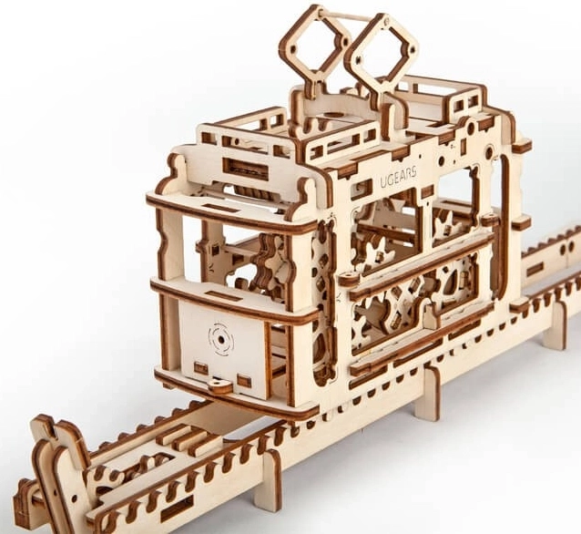Ugears funivia con tracciato – puzzle meccanico 3D in legno