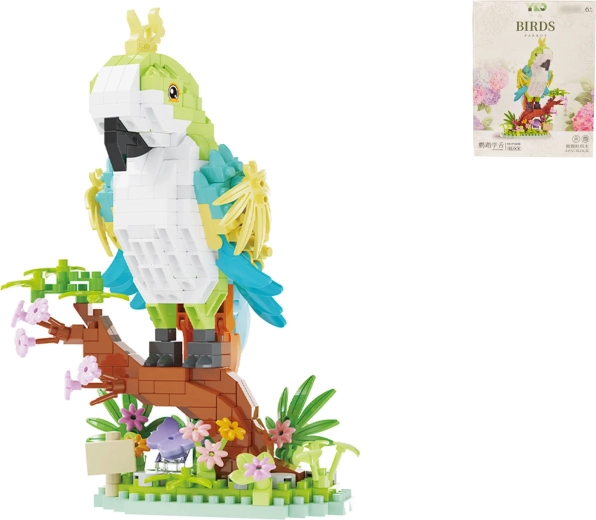 Set di costruzione pappagallo – 485 pezzi