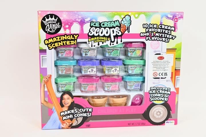Wecool set di pasta da modellare profumata gelato con coni e paletta dosatrice