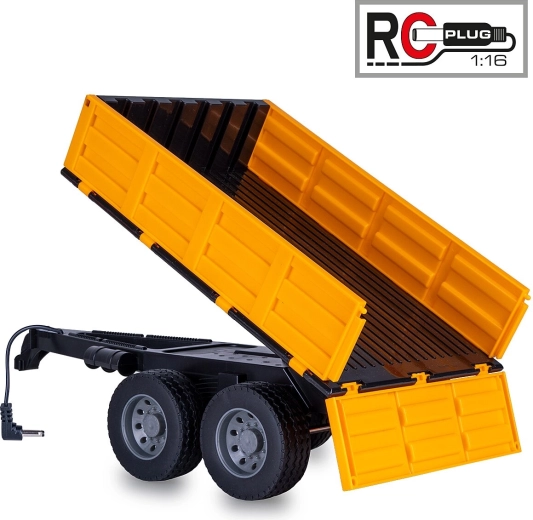 Rimorchio ribaltabile per trattore RC JAMARA 1:16 giallo
