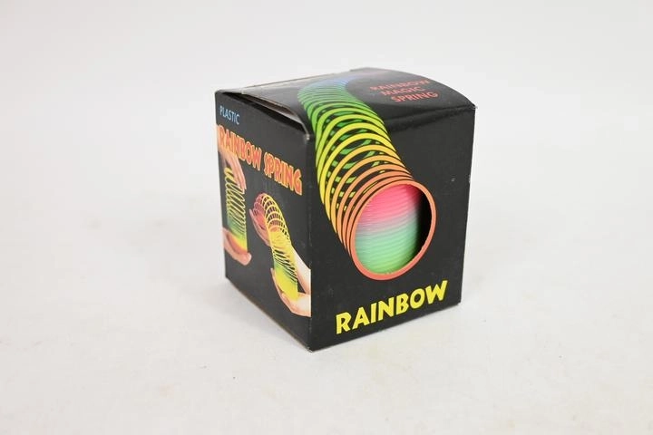 Molla arcobaleno Slinky 5 cm in scatolina
