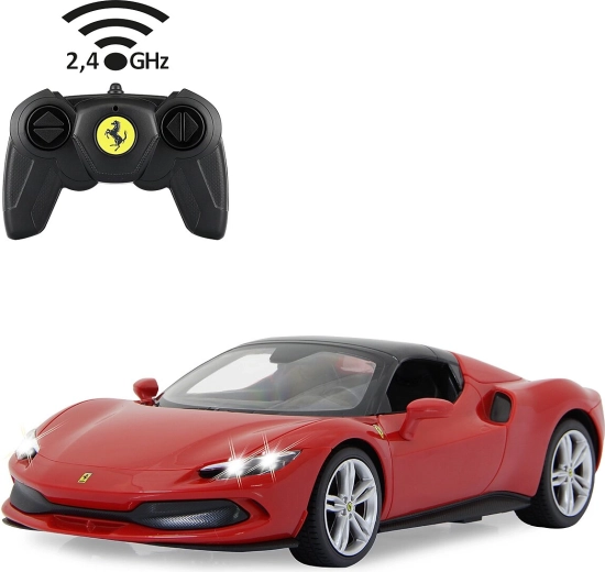 Auto RC Ferrari 296 GTS in scala 1:16, rossa