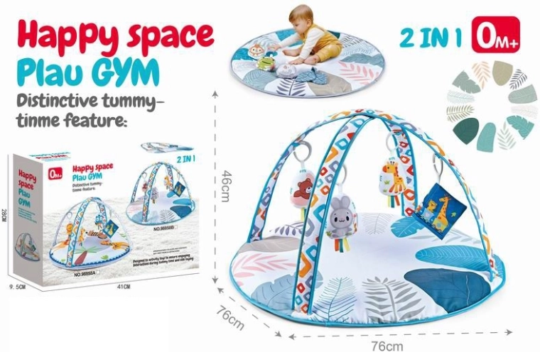 Tappetino gioco educativo 2-in-1 per neonati