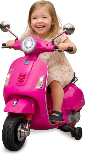 Scooter elettrico per bambini Vespa GTS 125 rosa