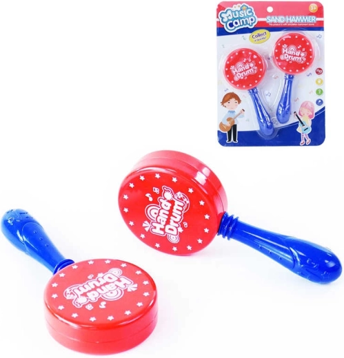 Maracas per bambini in plastica morbida, set da 2 pezzi