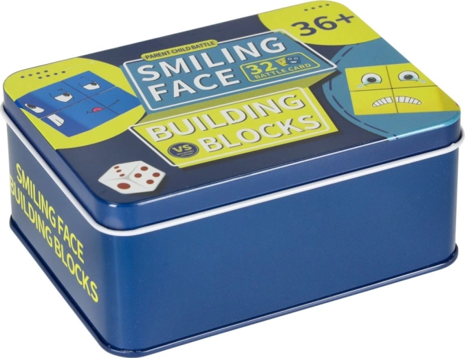 Gioco educativo per imparare le emozioni – cubi di legno in scatolina di latta