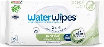 Salviette umidificate WATERWIPES Baby & Toddler 3 in 1, 60 pz