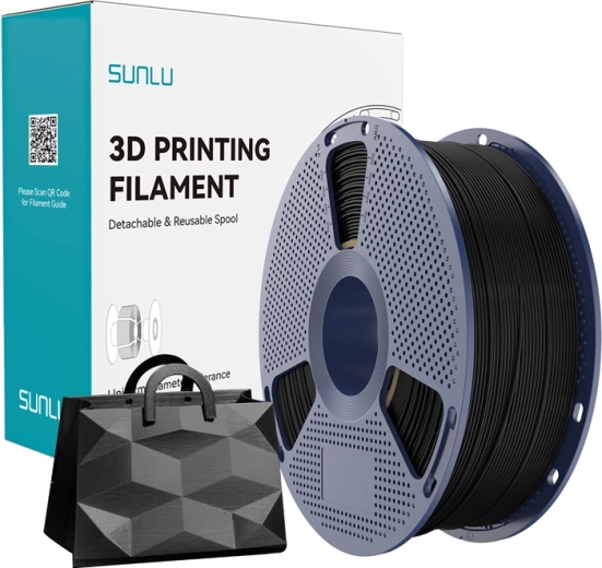 Filamento Sunlu TPU Silk nero 1,75 mm 1 kg