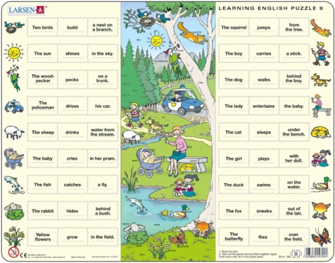 Puzzle Larsen Inglese: Al bosco 54 pezzi