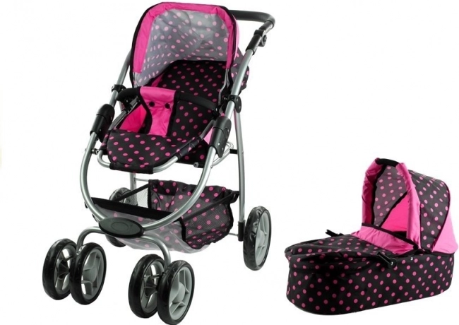 Passeggino per bambole Alice 2in1 con carrozzina profonda e sedile sportivo