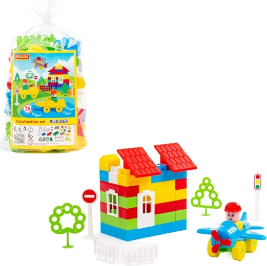 Set di costruzioni Polesie Builder 76 pezzi