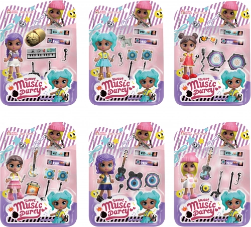 Bambola con Strumenti Musicali 9 cm