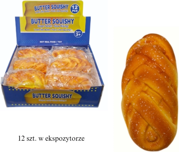 Squishy antistress da schiacciare – challah - 1 pezzo