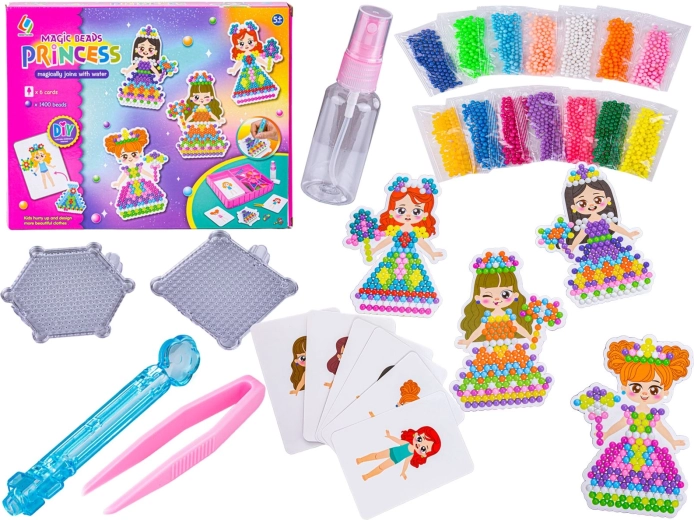 Perline ad acqua principesse – kit creativo 1400 pz