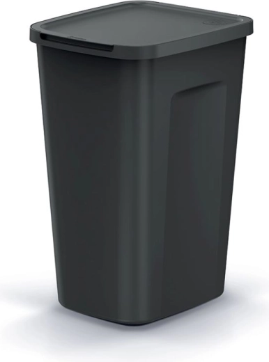 Pattumiera con sportello a battente 35 l in plastica riciclata