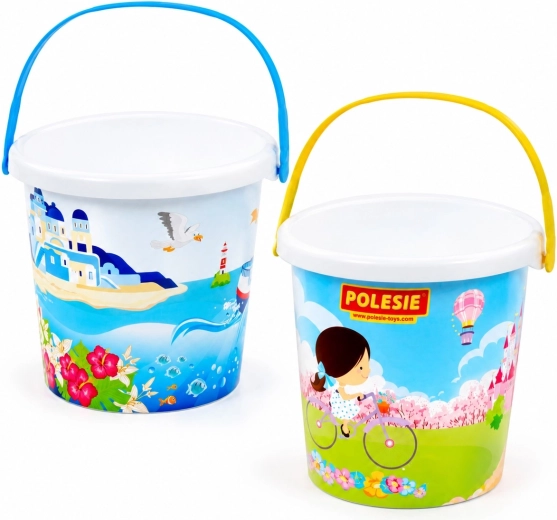 Polesie secchiello grande per bambini con immagine e coperchio - 1 pezzo