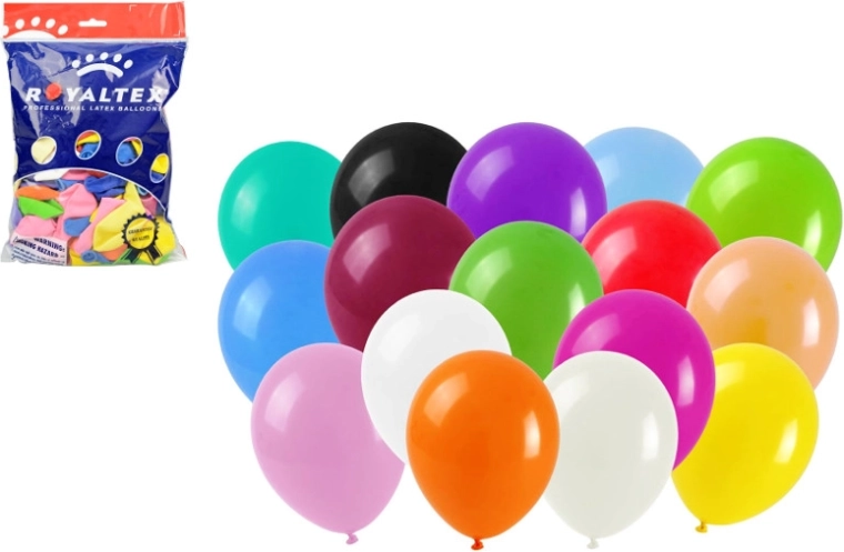 Palloncini pastello 25 cm, mix di colori, 100 pz