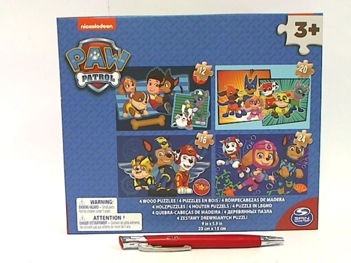 Spin Master Paw Patrol puzzle in legno 4 in 1