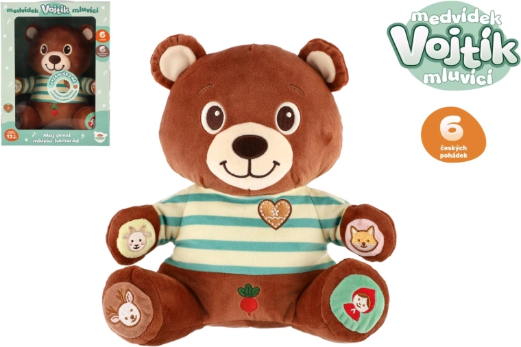 Orsetto di peluche parlante Vojtík con fiabe ceche