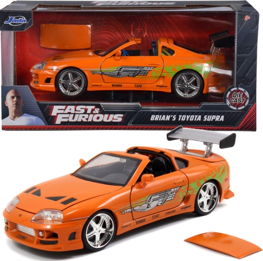 Toyota Supra Fast & Furious modello in metallo 19 cm
