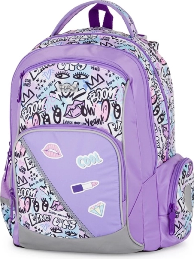 Zaino scolastico Oxy Go Funny Girl viola 22 l
