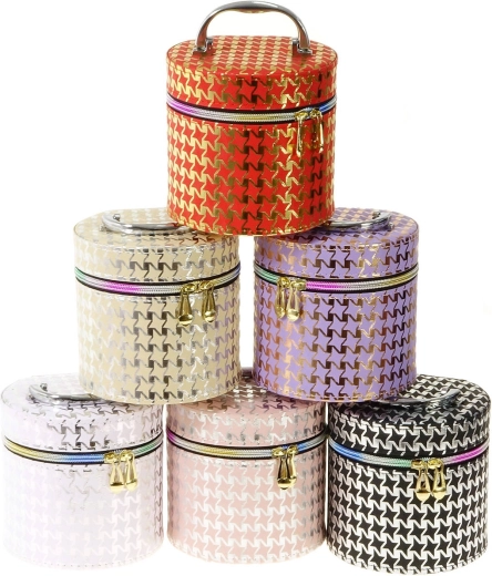 Beauty case cosmetico per bambini con specchietto e chiusura a zip, misura S - 1 pezzo