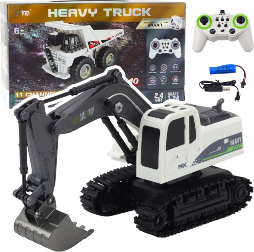 Escavatore cingolato RC 1:24 con luci e suoni