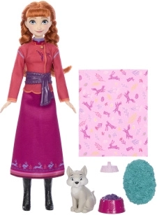 Bambola Disney Frozen Anna con lupetto
