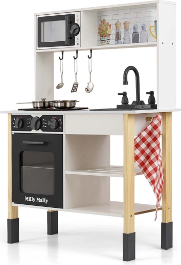 Cucina in legno per bambini Milly Mally Astrid black