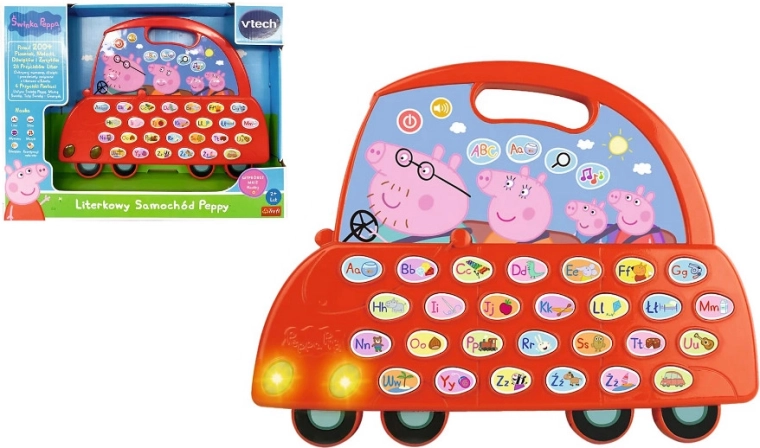Peppa Pig – automobilina interattiva con letterine