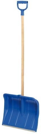 Pala da neve in plastica 49 × 36 cm con bordino in alluminio, smontata