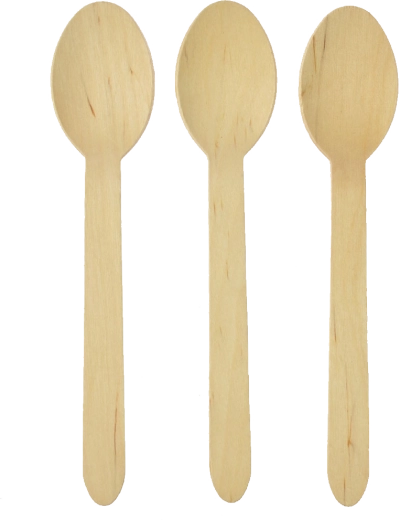Cucchiai in legno Arpex 16 cm, biodegradabili – set da 8 pezzi