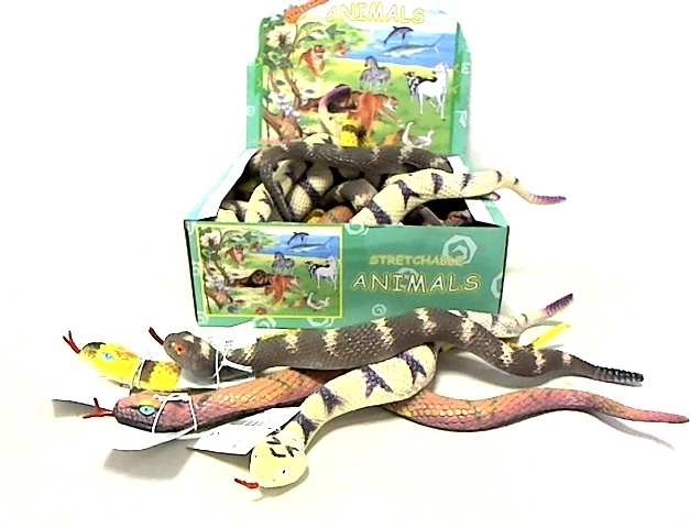 Serpente di gomma morbida con imbottitura a palline