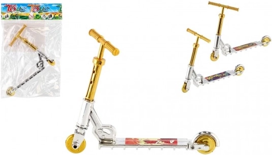 Mini monopattino a dita in plastica 10 cm con colori diversi