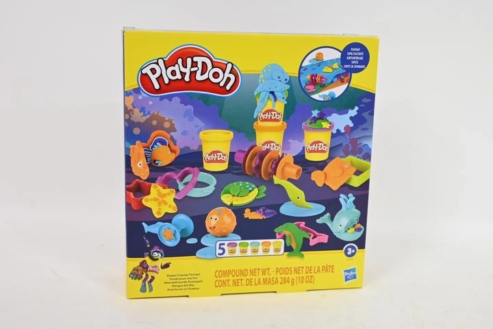 Play-Doh set oceanico di pasta modellabile con 5 tubetti e accessori