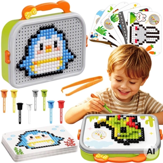 Puzzle a mosaico Montessori con spugnette Woopie, 493 pezzi