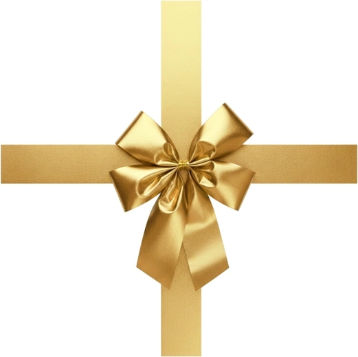 Fiocco decorativo dorato per porta 33 × 42 cm