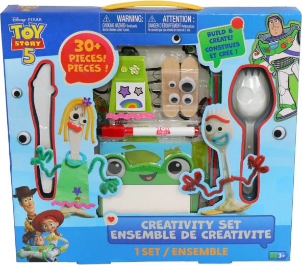Disney Pixar Toy Story 5 set creativo per realizzare le action figure di Forky e Karen Beverly