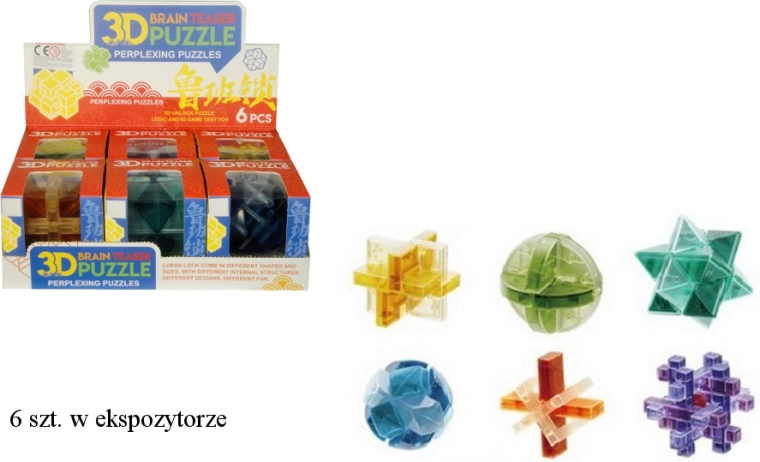 Puzzle logico 3D a forma di cubo