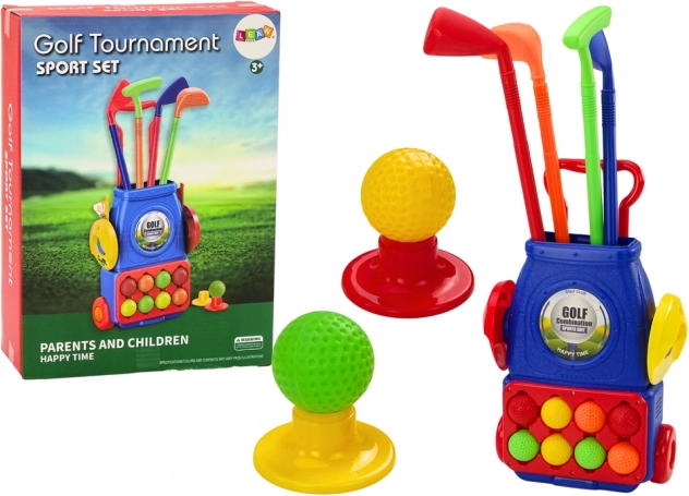 Set da golf per bambini con carrello su ruote