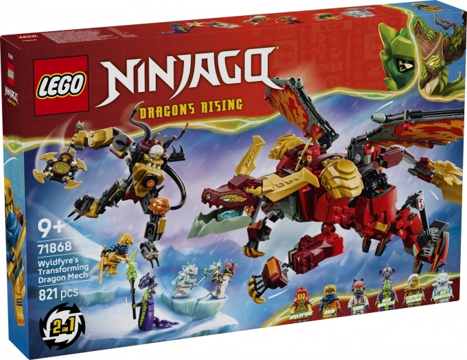 LEGO NINJAGO mech drago trasformabile di Wyldfyre