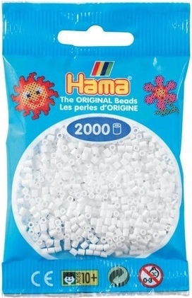 Hama mini perline da stirare bianche 2000 pz